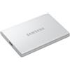 Samsung T7 Resurrected MU-PD2T0G/WW, SSD Esterno Portatile da 2 TB, Memoria USB 3.2 Gen.2, Compatibile con Android, iPhone15, Mac, PC, e Console di Gioco, Colore: Argento