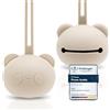 CAJA Portaciuccio in Silicone Senza BPA Scatola Igienica per Succhietti Design Panda Accessorio Neonato Regalo Nascita Bambini Viaggio Porta Succhietto Neonati Alta Qualità