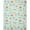 PERLETTI Traversine Letto Bambino Neonato Impermeabili - Traversa Salvaletto Telo Lavabile Resistente - Traverse Bambini Riutilizzabili Versatili Morbide con Disegni (Verde, 70x90 cm)