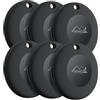 Lifemate Life Tag 6-Pack Tracker Bluetooth Compatibile con Apple iOS, Funziona con App "Dov'è", Localizzatore Intelligente per Chiavi, Portafogli e Zaini, Impermeabile IP67, Batteria Lunga Durata