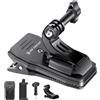 K&F CONCEPT Clip Mount per Zaino, POV Vlog compatibile con action cam