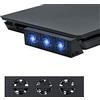 Mcbazel Controllo automatico della temperatura esterno automatico Ventola di raffreddamento a 3 ventole Raffreddatore per PS4 Slim Gaming Console (NON per PS4 o PS4 Pro)