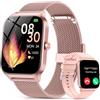 CASCHO Smartwatch Donna,1.85" HD Orologio Smartwatch con Chiamate Bluetooth e Assistente Vocale AI,120+ Sportive con Contapassi/Sonno/Spo2/Stress/Cardiofrequenzimetro,Smart Watch per iOS Android,2 Cinturini