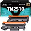 iNKPAD TN-2510 Cartucce di Toner Compatibili per Brother TN2510 TN2510XL per HL-L2400DW HL-L2445DW DCP-L2620DW DCP-L2665DW MFC-L2835DW MFC-L2800DW MFC-L2860DW Stampante Laser (2 NERO,1200 pagine)