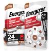 Energizer 24 Batterie Acustiche Energizer per Apparecchi Acustici Auricolari Misura 312 Marrone Senza Mercurio - 3 Confezioni da 8 Pile
