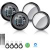 Tukio Air Tracker Tags 4 Pezzi, Smart Finder Localizzatore Supporto solo iOS, Batteria Sostituibile, Smart Tracker Localizzatore per Chiavi/Portafoglio/Bagagli/Valigie, Bluetooth Trova oggetti Nero