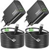 ARCCRA 40W USB C Caricabatterie Rapido + 3M Tipo-C Cavo per Samsung Galaxy S25 S26