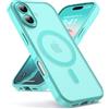 Oududianzi - Magnetica Cover per iPhone 17 Magsafe Case, Blu Verde