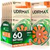 Udivita 60 Batterie per Apparecchi Acustici Misura 13 PR48 Arancioni - Udirmax Pile Zinco-Aria 0% Mercurio 1,45V con Dynamic Sonar Technology - Eco Pack 6 Blister Ecologici da 10 Pile
