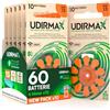 Udivita 60 Batterie per Apparecchi Acustici PR48 Misura 13 (Arancioni) Pile Udirmax Zinco-Aria 0% Mercurio 1,45V con Tecnologia Dynamic Sonar Eco Pack - 6 Blister Ecologici da 10 Pile