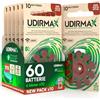 Udivita 60 Batterie per Apparecchi Acustici Misura 312 Udirmax Pile PR41 Marroni Zinco-Aria Eco Pack - 6 Blister Ecologici da 10 Pile
