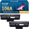 Yowell 106A con chip compatibile con HP 106A W1106A Toner per HP Laser 107w MFP 135wg Toner per Laser MFP 135wg 135w 135r 135a MFP 137fnw 137fwg Laser 107a 107r 107w (nero, 2-Pack)