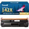 Yowell Toner compatibile con chip per HP 142X W1420X 142A W1420A nero per HP LaserJet MFP M140w M140 M139w M139 Toner per LaserJet M110w M110 (1-Pack)