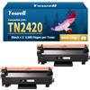 Yowell TN2420 Compatibile con TN-2420 TN-2410 per Brother MFC L2710DW Toner, MFC-L2710DN HL-L2310D MFC-L2730DW MFC-L2750DW HL-L2350DW HL-L2370DN HL-L2375DW DCP-L2510D DCP-L2530DW (TN2420, 2 nero)