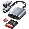 BENFEI Lettore di schede di memoria, USB Type-C/USB Type-A a SD TF Card Reader Adapter