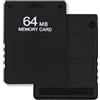 Mcbazel 64MB Memory Card Scheda di memoria di gioco su PS2 Accessori di backup ad alta velocità Scheda di memoria compatibile con il gioco PlayStation 2