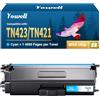 Yowell TN423 Toner ciano MFC-L8690CDW compatibile con Brother TN-423 TN-421 per Brother MFC-L8690CDW Toner per HL-L8260CDW DCP-L8410CDW HL-L8360CDW MFC-L8900CDW 8260CDW - TN423 ciano