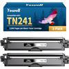 Yowell TN241 TN242 Compatibile con Brother TN241 TN-241 per Brother MFC 9332CDW Toner DCP-9022CDW DCP-9020CDW MFC-9142CDN MFC-9342CDW HL-3142CDW HL-3140CW HL-3152CDW, TN242BK TN241BK (2 nero)