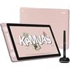 HUION Kamvas 13 Gen 3 2024 Tavoletta Grafica con Schermo, Tavoletta Grafica Artistica Completamente Laminata da 13,3", PenTech 4.0, Pressione Penna 16384, doppio quadrante per PC, Mac, Android, Rosa