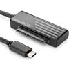 deleyCON Cavo Adattatore USB 3.0 SATA USB C per Dischi Rigidi da 2,5" Pollici HDD SSD 5 GBit/s UASP SATA I II III Plug&Play