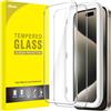 JETech Pellicola Protettiva per iPhone 15 Pro Max, 2 Pezzi