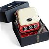 Phomemo P15 Etichettatrice a Nastro Rétro -Stampante per Etichette Adesive Bluetooth con Stampa Data in un Clic -Ideale per Decorazioni e Confezioni Regalo -Con Confezione Regalo e 1 Rotolo - Rosso