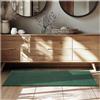 tectake® Tappeto Salotto, Tappeto Pelo Corto, Tappeto Salotto Design Elegante, Tappeto Lavabile in Lavatrice, Ideale per Sala da Pranzo, Camera da Letto e Studio - Verde, 80 x 150 cm