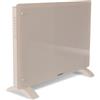VONROC Termoconvettore Elettrico Smart 1500W - Pannello in Vetro con Display LED - Controllo WiFi tramite App Tuya Smart Life - Termostato 5-50°C - Timer - IP24 - Parete o Pavimento Beige