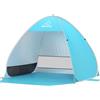 Wolfwise Tenda da Spiaggia Pop Up, Tenda Mare UPF 50+, Portatile con Borsa per il Trasporto, Idrorepellente e Ventilata con Tasche per la Sabbia per 1-2 persone, 150 × 120 × 110 cm, Blu