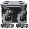 Osusuent 2PCS Teste Mobili LED Con flight case Mini 7R Beam 230W Lampada Luce da Discoteca Luci Palco18CH Moving Head per DJ Bar Festa Palcoscenico Club Illuminazione