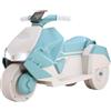 MAMIZO Moto elettrica per bambini, Triciclo elettrico con 2 motori, 92x42x56 cm, Moto elettrica per bambini con musica, pedali, faro anteriore, USB, 3 km/h, 30 kg, per bambini 3-6, 3 pcs ruote, Verde