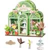 Rolife Miniature Casa Green Fountain Garden, 115 pezzi Kit Casa in Miniatura DIY, Modellismo da Costruire Adulti Casa delle Bambole in Legno Puzzle 3D Nessun collante necessario