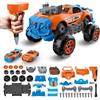 Pup Go Auto 3-in-1 Smontabile per Ragazzi di 3 4 5 6 7 8 Anni, 43 Pezzi con Trapano Elettrico, Giocattolo Camion da Costruzione, Costruisci la Tua Auto, Regalo Giochi Ideale per Bambini (Arancione)