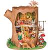 Rolife Miniature Casa sull'albero da favola, 275 pezzi Kit Casa in Miniatura DIY, Modellismo da Costruire Adulti Casa delle Bambole in Legno Puzzle 3D per Adolescenti Regalo calmante para decoración