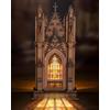 Rolife Puzzle 3D Cattedrale a Torri Gemelle, Puzzle in Legno per Adulti, Kit Modellismo 111 Pezzi a Incastro, 2 Ore di Montaggio, Arredamento Casa da Collezione