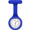 Vicloon Orologio da Infermiere, 1Pcs Orologio per Infermieri in Silicone con Spilla, Infermieri Fob Medical Watch Quandrante Rotondo, Orologi da Tasca per Medici e Infermieri Paramedico - Blu