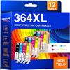 Kuva 364XL Cartucce Compatibili per HP 364XL 364 XL per Photosmart 5510