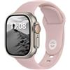 DONEGANI ELETTRONEO SB Cinturino per Apple Watch Ultra 3 2 49mm, Serie 11 10 46mm, 9 8 7 45mm 41mm, SE 6 5 4 44mm 40mm, 3 2 1 42mm 38mm Donna Uomo Band Bracciale Sport Silicone, Rosa Millennial