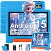 ZIOVO Tablet Bambini Android 15 Tablets 10 Pollici, 30GB RAM+64GB ROM(TF 2TB), 5G WiFi Tablets,Gemini AI/Octa-Core/Widevine L1/Face ID/Parentale Controllo/6000 mAh/BT 5.0, Tablet con Eva Caso-Blu