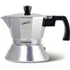 Pensofal, CafeSì Classic, Caffettiera moka in alluminio adatta all'INDUZIONE in scatola regalo, 3 tazze, Argento