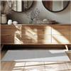 tectake® Tappeto Salotto, Tappeto Pelo Corto, Tappeto Salotto Design Elegante, Tappeto Lavabile in Lavatrice, Ideale per Sala da Pranzo, Camera da Letto e Studio - Grigio, 80 x 150 cm