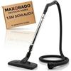 Maxorado Set di pezzi di ricambio per aspirapolvere, 1,5 m, adatto per Einhell TC-VC 1930 S 2230 SACL 1820 2045 TH-VC TE-V, connettore da 58 mm