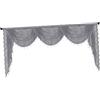 Generic Mantovana per Finestra a Cascata, Design Vintage, Elegante, Facile Da Appendere con Nappe di Perline, per Tende Da Cucina E Soggiorno, 250cmx105cm