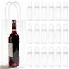 GAOUTO 18 refrigeratori per bottiglie trasparenti, 25 x 10 x 10 cm, in PVC, a prova di perdite, con manico, per birra fredda, vino, bevande, feste, attività all'aperto, campeggio