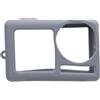 BONKZEBU Action Camera Sleeve in Silicone, Custodia per Protezione per Gocce con Copertura Dell'obiettivo, Cinghia Manuale e Corda da Polso, Compatibile per Action 5 Pro (Grigio)