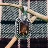 Handmade Meravigliosi Fumoso Topazio Gemma 925 Argento Sterling Handmade Ciondolo 4.1cm