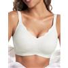 Bresdk Reggiseno Donna Senza Ferretto - Bralette Seamless, Imbottita e a Copertura Totale per Seni Generosi - Reggiseno Push-Up Confortevole, Ideale da Indossare sotto Le T-Shirt o per Dormire
