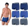 Navigare 6 Boxer Uomo Mutanda Intimo Ragazzo Elasticizzato Varie Fantasie (IT, Testo, M, Regular, Regular, 1578 Boxer)
