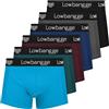 Lowbangge Boxer Uomo Cotone 6 Pezzi, Traspiranti Comodi