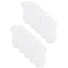 Marks & Spencer Body a maniche corte in puro cotone (2,9 kg-3 anni) - Confezione da 10 bambini unisex Bianco 3